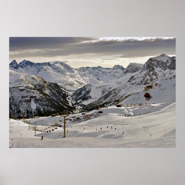 Lech Zurs am Arlberg Österreichische Alpen Österre Poster (Vorne)