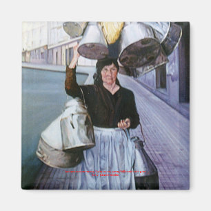 Lechera con cacharros/Milkmaid mit Töpfen Magnet