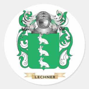 Lechner Wappen (Familienwappen) Runder Aufkleber