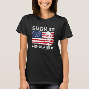 Leck Mich England Lustiger 4. Juli George Washingt T-Shirt