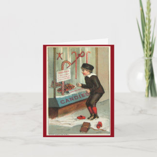 Leck mich Zuckerstange Humor Vintage Weihnachtswit Feiertagskarte