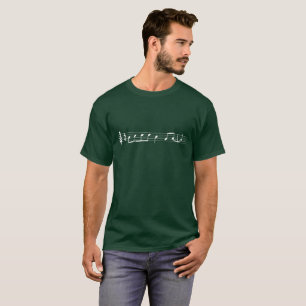 Lecken T, dreifacher Clef (dunkles Shirt, weißer T-Shirt