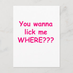 lecken, wo pink postkarte