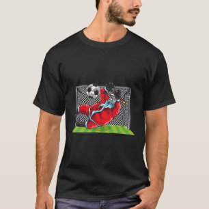 Lecker Donut spielt Fußball Lustiger Sport Trend R T-Shirt