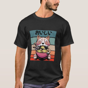 Lecker Katzen-Ramen Katze süß Katze japanischer Te T-Shirt