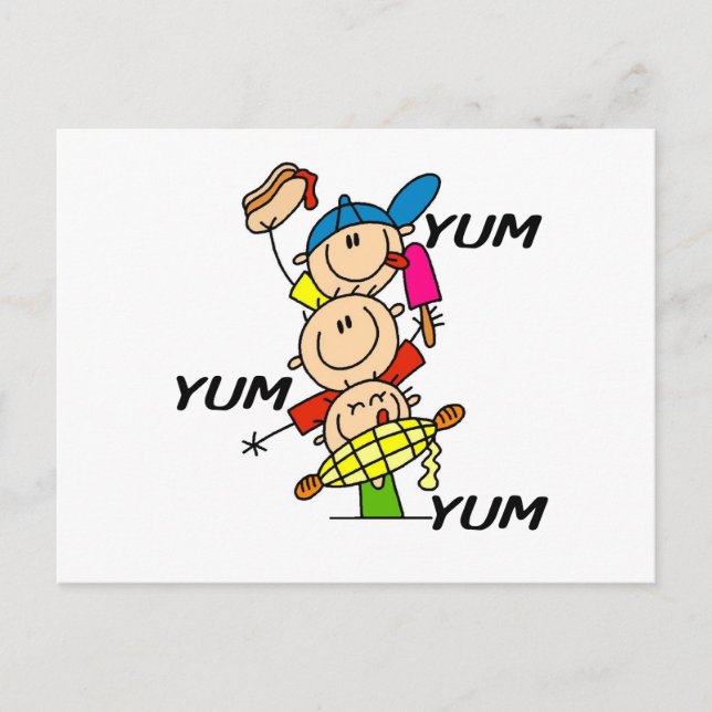 Lecker Lecker Sommer Postkarte (Vorderseite)