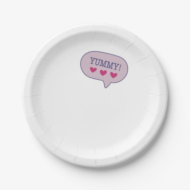 Lecker Pappteller (Vorderseite)