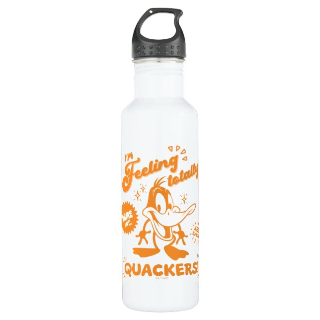 Lecker Retro DAFFY DUCK™ Edelstahlflasche (Vorderseite)
