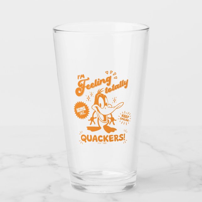 Lecker Retro DAFFY DUCK™ Glas (Vorderseite)