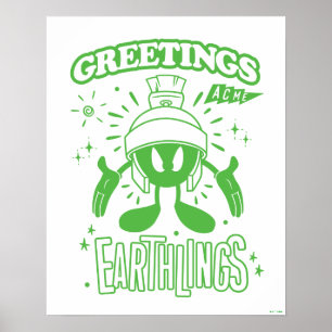 Lecker Retro MARVIN THE MARTIAN™ Poster