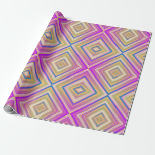 Lecker violett alternative Diamantmuster Geschenkpapier