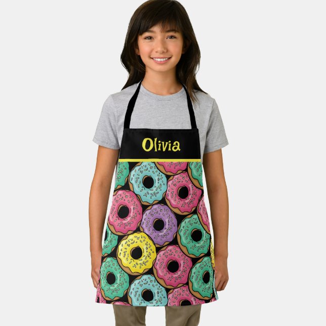 Leckere bunte Glasur-Donuts Schürze (Insitu)