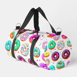 Leckere Creme-Donuts Muster Duffle Bag