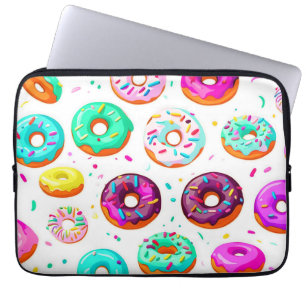 Leckere Creme-Donuts-Muster Laptopschutzhülle