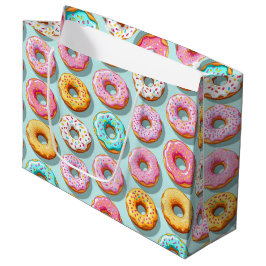 Leckere Cremedonuts blau Große Geschenktüte