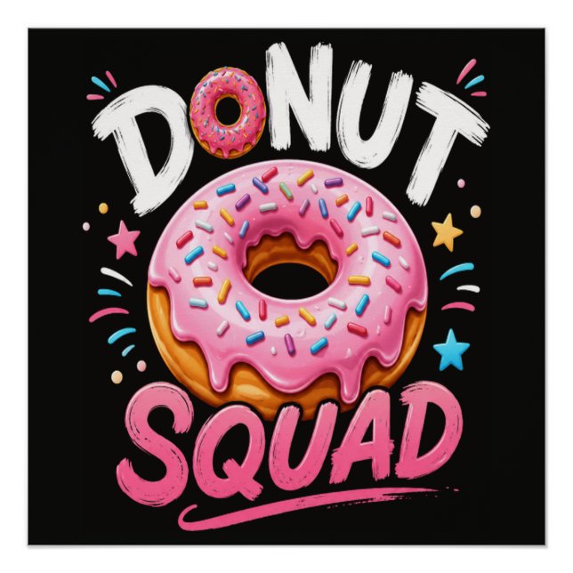 Leckere Donut-Güte Lustig Poster (Vorderseite)