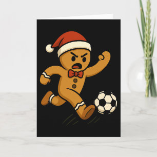 Leckere Fußballspieler Lustiges Weihnachten Kinder Karte