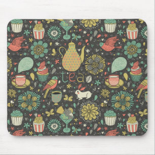 Leckere helle Teekarte Mousepad