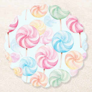 Leckere Kaulollipops Fantasie Geburtstag Untersetzer