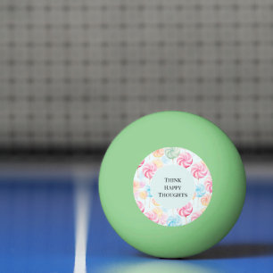 Leckere Kaulollipops Heitere Glückliche Gedanken Tischtennisball