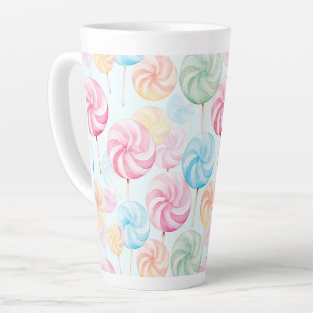Leckere Kaulollipops Whimsical   Milchtasse (Linke Ecke)