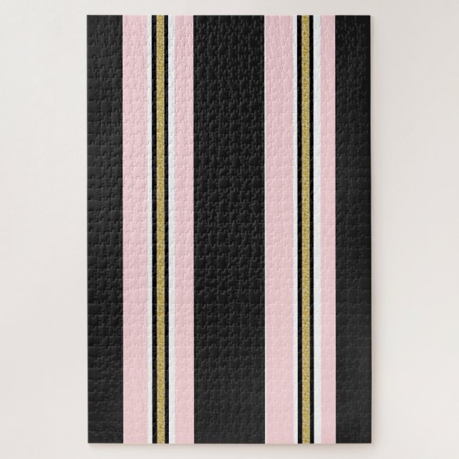 Leckere Pink White Gold Black Puzzles (Vertikal)