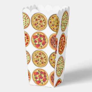 Leckere Pizza-Liebhaber Muster Popcorn Favor Box Geschenkschachtel