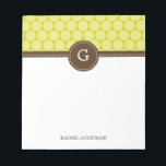 Leckere Punkte Personalisiert Notepad Notizblock<br><div class="desc">Personalisieren Sie unsere modernen Notizblöcke,  um eine einzigartige Ergänzung zu Ihrem Schreibtisch zu schaffen oder als Geschenk für andere zu kreieren! Perfekt als Lehrer Geschenke auch! Design ©berryberrysweet.com</div>