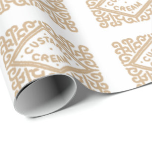 Leckere Vanillepuddingcremekekse Geschenkpapier
