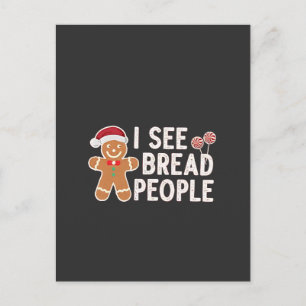 Leckere Weihnachtsbäckerei Gingerbread lustiges We Feiertagspostkarte