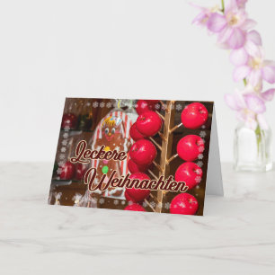 Leckere Weihnachtsmarktsüßigkeiten Karte