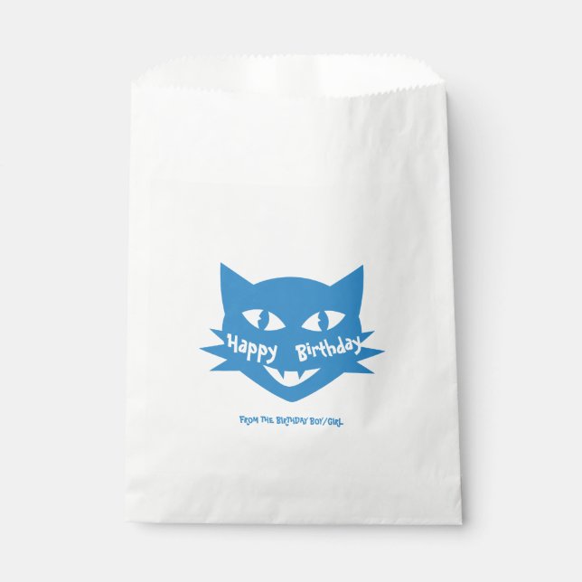 Leckerei Bag BLAUE Cat Geschenktütchen (Vorderseite)