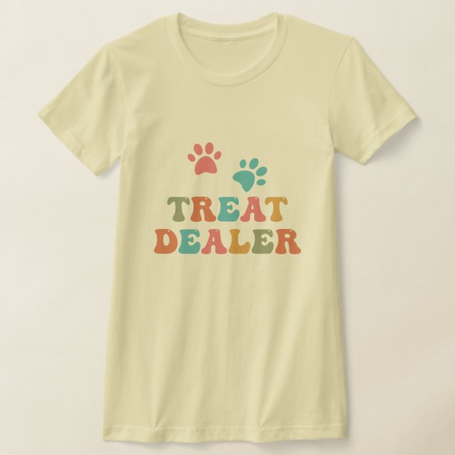 Leckerei Dealer - farbenfroher Hund Lover T-Shirt (Ablage )