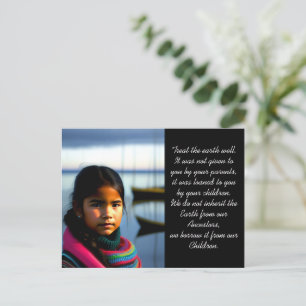 Leckerei der Erde   Dorfmädchen Postkarte