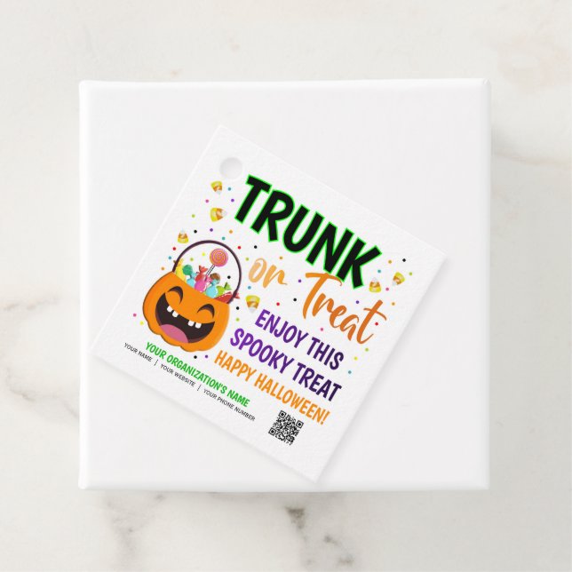 Leckerei des QR-Codes für Trunk oder Leckerei Geschenkanhänger (Beispiel)