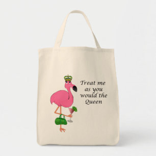 Leckerei, die ich als Sie der Königin-Flamingo Tragetasche