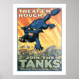 Leckerei "em Rough - Join the Panzers Poster