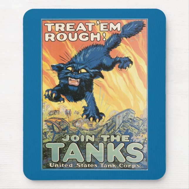 Leckerei 'Em Rough - Join the Tanks! Mousepad (Vorne)
