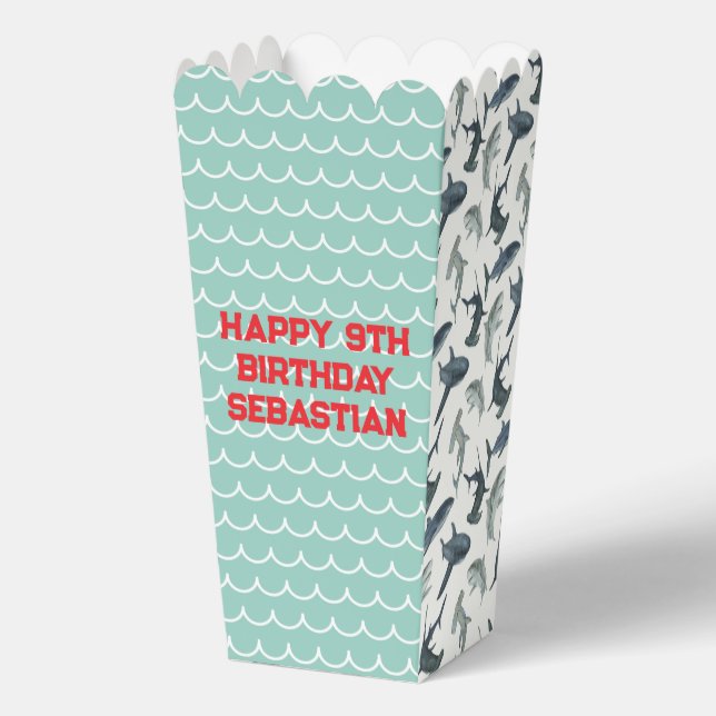 Leckerei für personalisierte Haie Geschenkschachtel (Vorderseite)