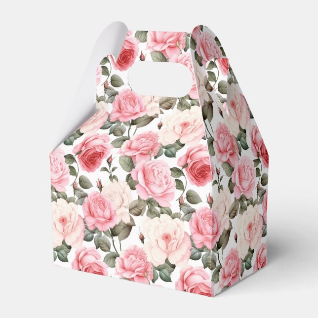 Leckerei für Rosen-Party Geschenkschachtel (Vorderseite)