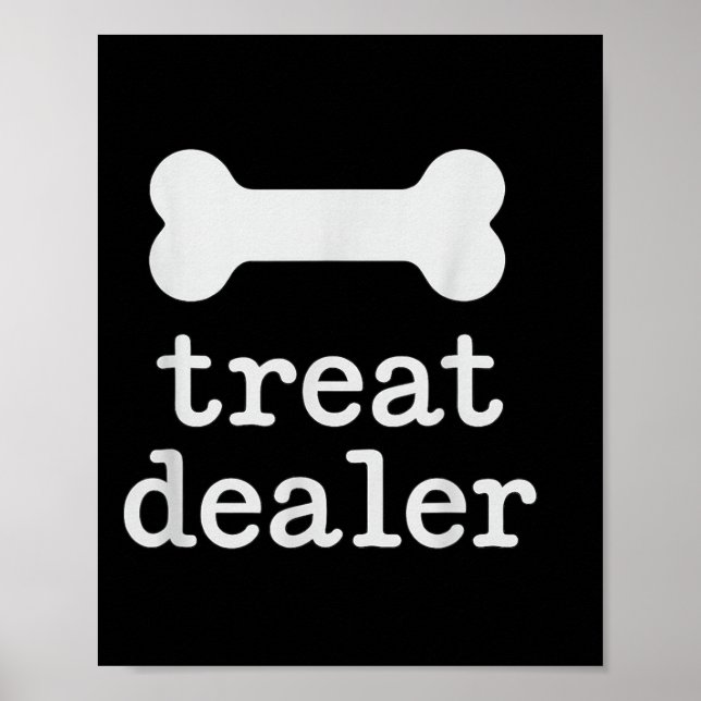 Leckerei Händlerangebot mit grafischer Paw-Grafik Poster (Vorne)