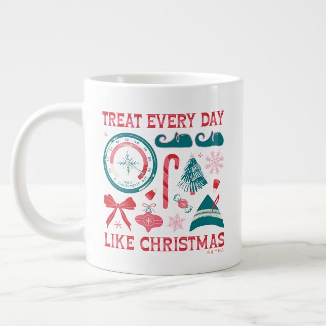 Leckerei jeden Tag wie Weihnachten Jumbo-Tasse (Links)