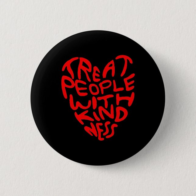 Leckerei Menschen mit Herzlichkeit Design Button (Vorderseite)