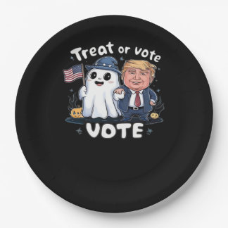 Leckerei oder Abstimmung, spöttischer Trumpkin, Ha Pappteller