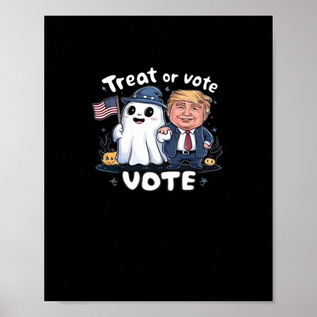Leckerei oder Abstimmung, spöttischer Trumpkin, Ha Poster (Vorne)