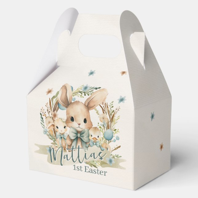 Leckerei "personalisiert Bunny, Chick & Lamb" Geschenkschachtel (Vorderseite)