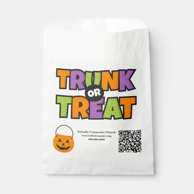 Leckerei QR Code Gemeindeveranstaltung Geschenktütchen (Vorderseite)