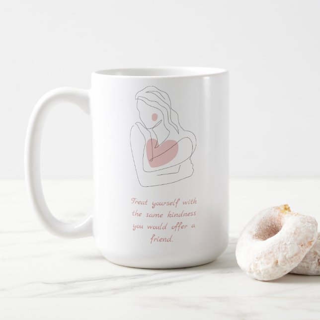 Leckerei Sie selbst mit Freundlichkeit Kaffeetasse (Mit Donut)