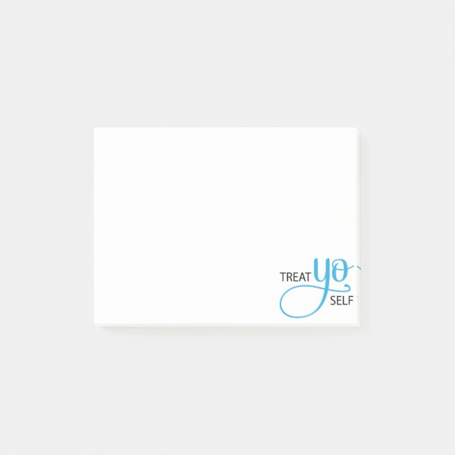 Leckerei Yo Selbstblau Post-it Klebezettel (Vorderseite)