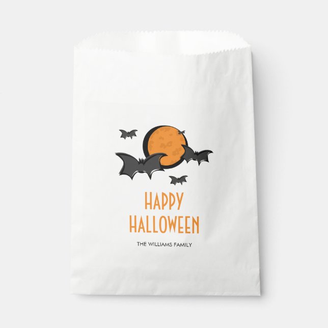 Leckerei zu Halloween Geschenktütchen (Vorderseite)
